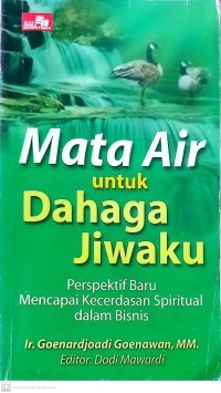 Mata Air Untuk Dahaga Jiwaku